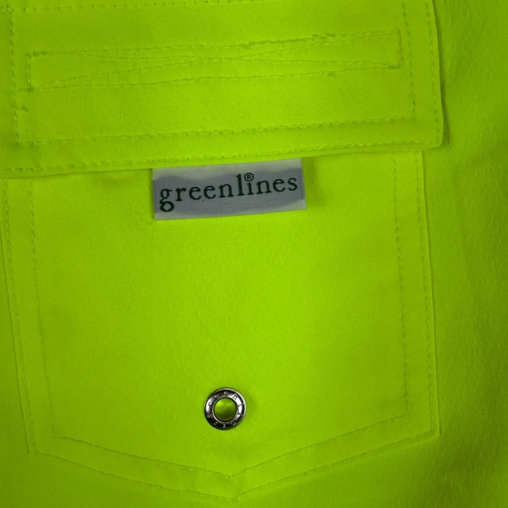 Crewcuts X Greenlines Boys Board‎ Shorts Yellow Blue Size 14 Kids Beach Summer